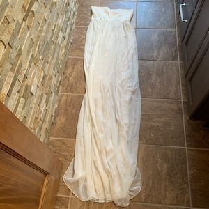 White Maternity Photoshoot Dress